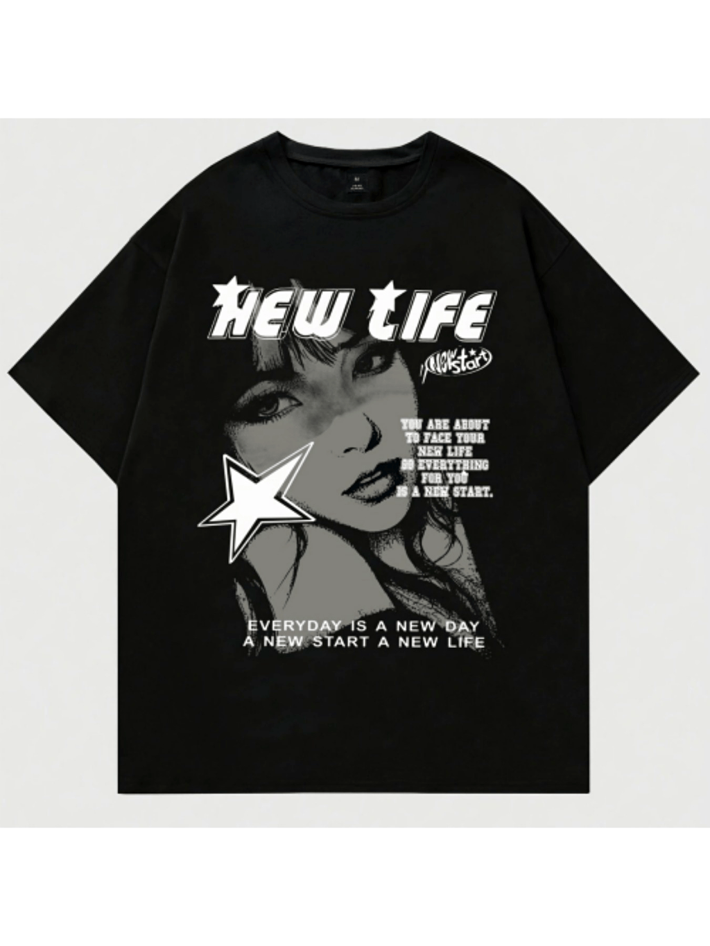 Belleza Impresa, Camiseta de manga corta con cuello redondo para hombre, estilo sencillo, camiseta de ajuste regular a la moda, top casual cómodo y transpirable para primavera, verano, vacaciones, ocio, ropa de hombre como r