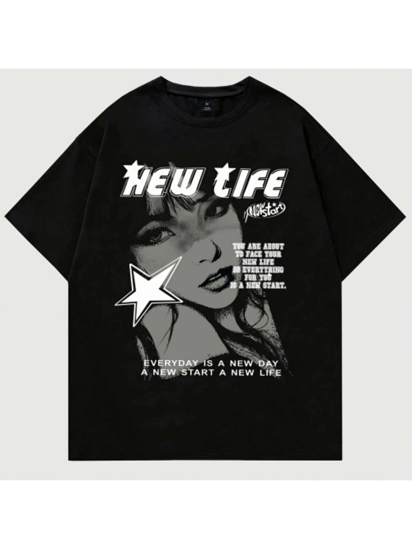 Belleza Impresa, Camiseta de manga corta con cuello redondo para hombre, estilo sencillo, camiseta de ajuste regular a la moda, top casual cómodo y transpirable para primavera, verano, vacaciones, ocio, ropa de hombre como r