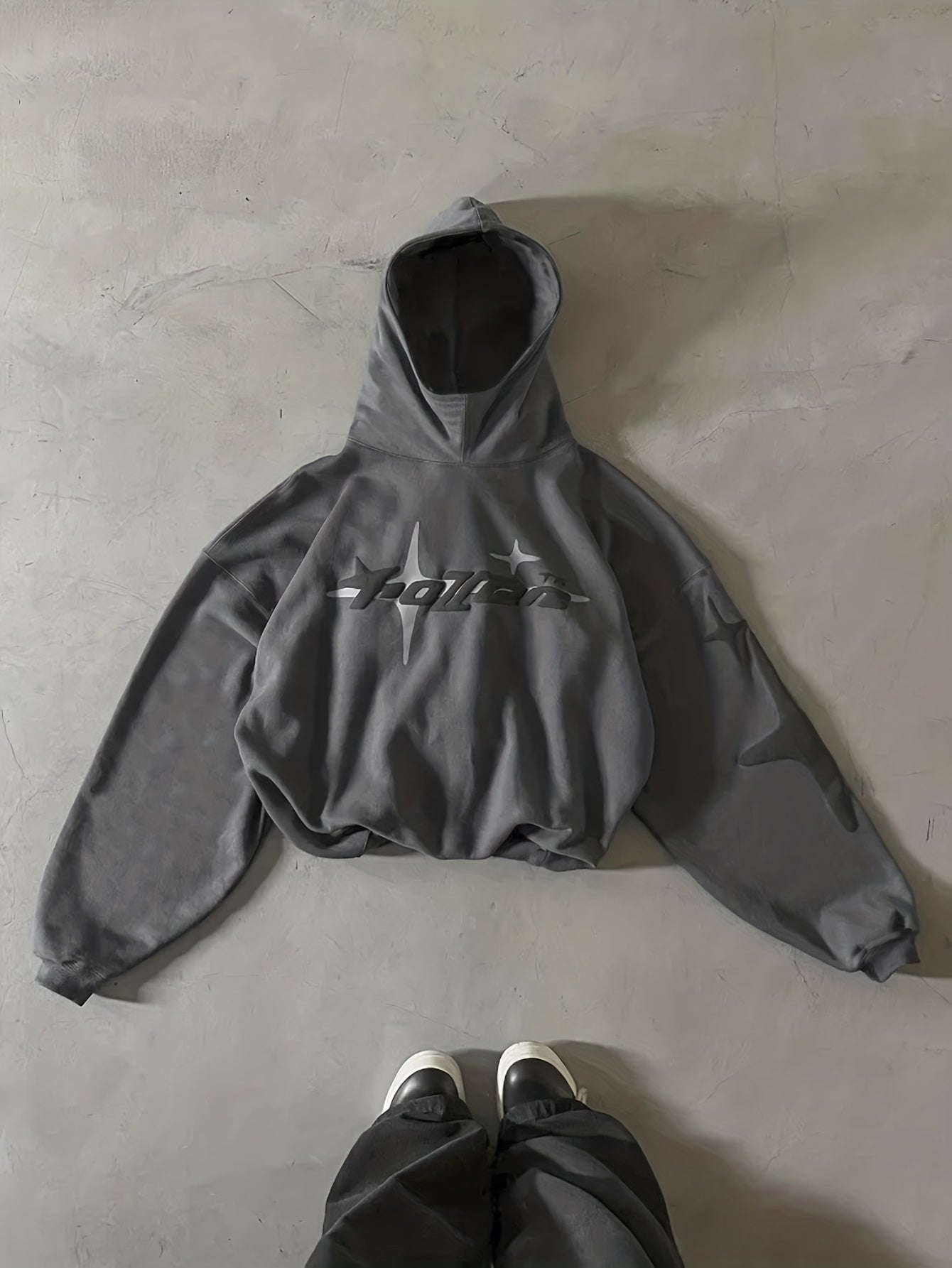 Y2K Hoodie with Graphic Print Harajuku Hip-Hop Casual Sweatshirt, New Vintage Loose Fit Unisex Streetwear, Letter Print Long Sleeve Fashion Jacket Hooded Sweatshirt