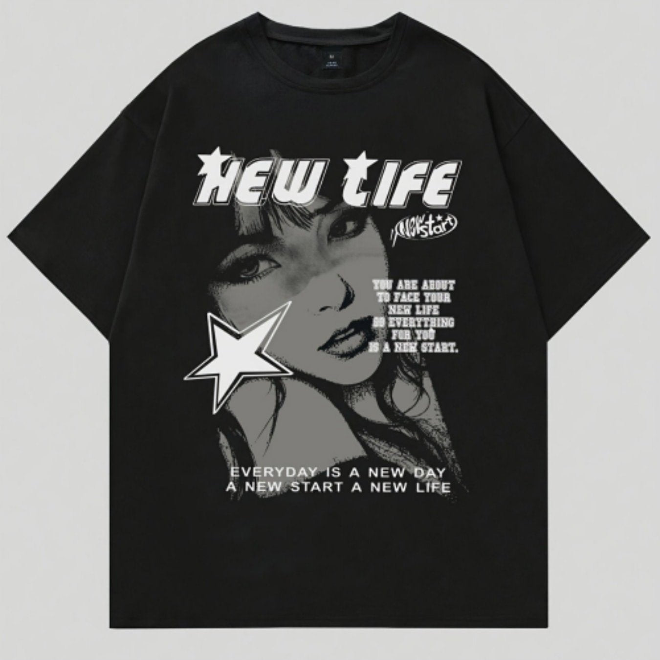 Belleza Impresa, Camiseta de manga corta con cuello redondo para hombre, estilo sencillo, camiseta de ajuste regular a la moda, top casual cómodo y transpirable para primavera, verano, vacaciones, ocio, ropa de hombre como r