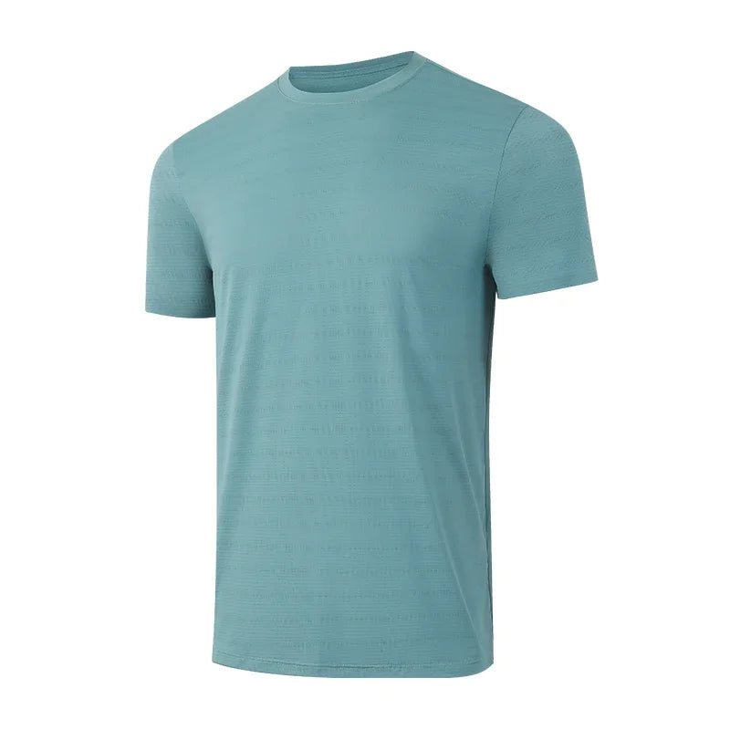 2025 popular men's top, cool and breathable, high elastic quick drying