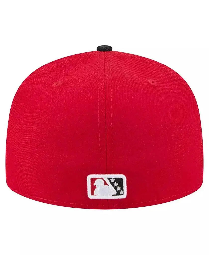 New Era | Men's Red/Black Birmingham Barons Authentic Collection 59FIFTY Fitted Hat