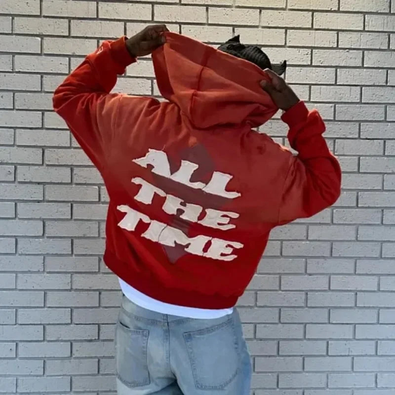 Y2K American New Trend Retro God is Good Casual Street Wear Zip-up Hoodie Men's and Women's Harajuku Hip-hop Gothic Street Wear