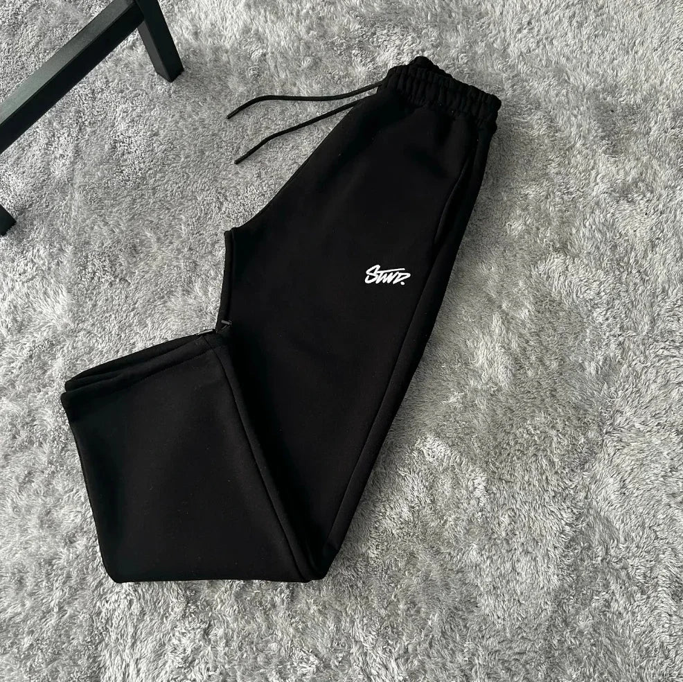 2025 European and American fashion embroidery design men clothing set Y2k street Harajuku Gothic loose couple casual tracksuit