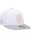 New Era | Men's White, Gray San Francisco Giants 2002 World Series Side Patch Undervisor 59FIFTY Fitted Hat