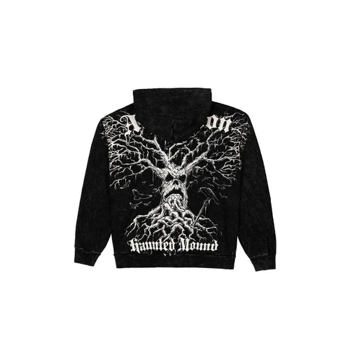 Affliction Black Hoodie Retro Graphic Print Men Women Sweatshirt Gothic High Street Hip Hop Rock Streetwear Washed Cotton Hoodie