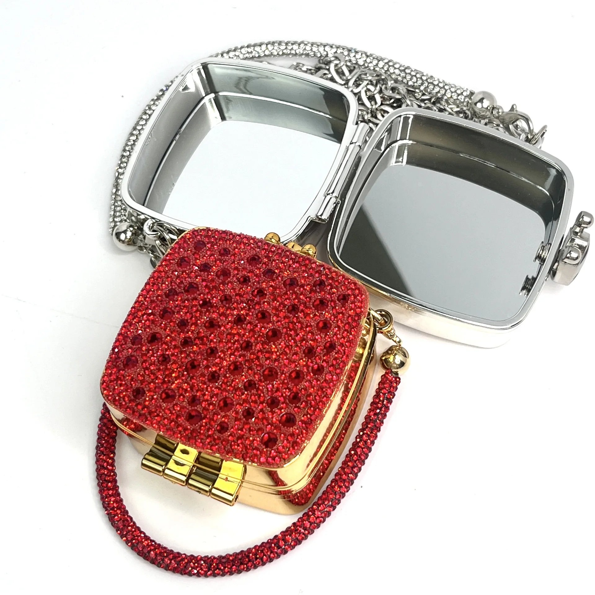 Preferred bag type: 2025 mini lipstick bag, full diamond acrylic mirror small bag, women's fashionable crossbody bag