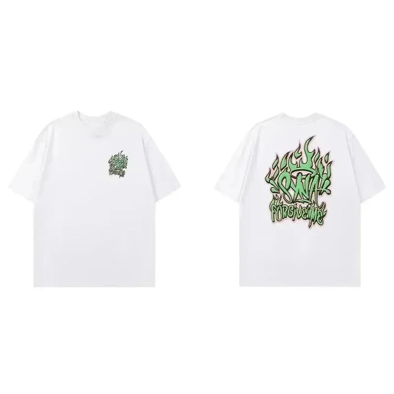 2025 Streetwear Y2K SYNA Fun Halloween World Scream T Shirts Men Women Hip Hop Printed Tees Gothic Short Sleeves O Neck Top